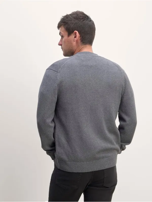 Everlane Classic Cardigan in Everyday Cotton Gray Mens‎ Size S - Image 2