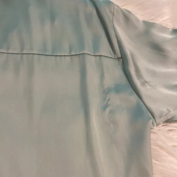 ZARA shirt with long sleeve silky feeling see all pictures brand new with tag - Image 8