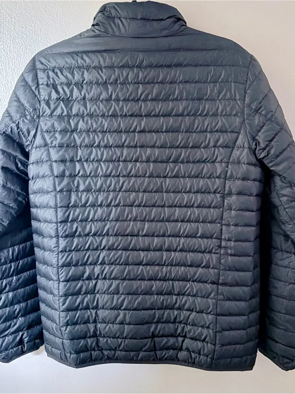 Eddie Bauer Microlight Down Zip Up Puffer Jacket Black Small - Image 3