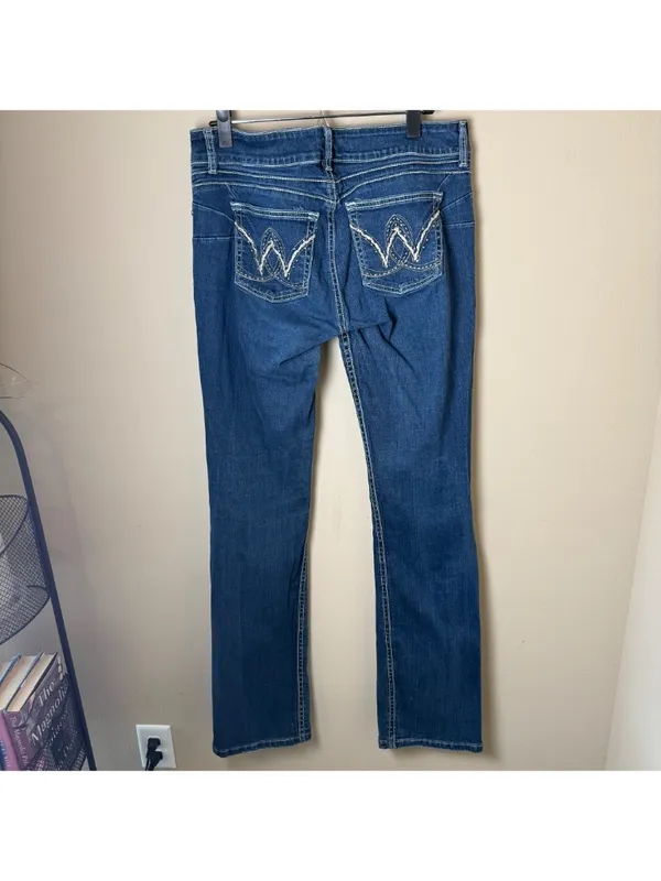 Wrangler Boot Cut Jeans Women Juniors 11/12x36 Embellished Cowgirl Western Rodeo - Image 2
