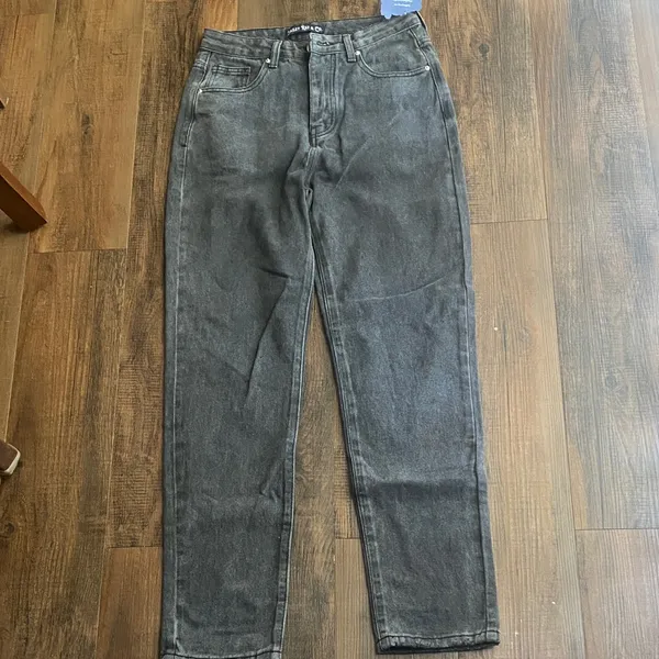 High Rise Charcoal Jeans Black Size 0 - Image 3