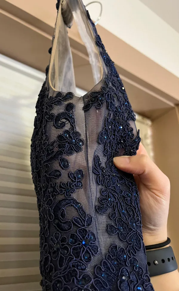 Sherri Hill Blue Prom Dress - Image 6