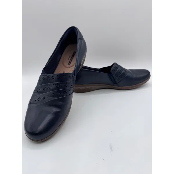 Clarks‎ Loafers Women's Collection Cushion Soft Navy Blue 7.5M - Image 6