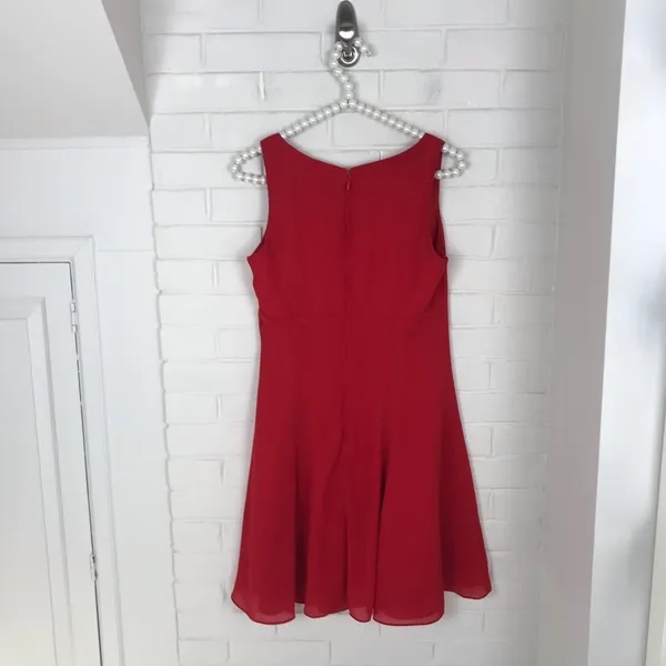 Vintage Hugo Buscati Collection Red Flattering Y2K Style Dress Size 4 - Image 9