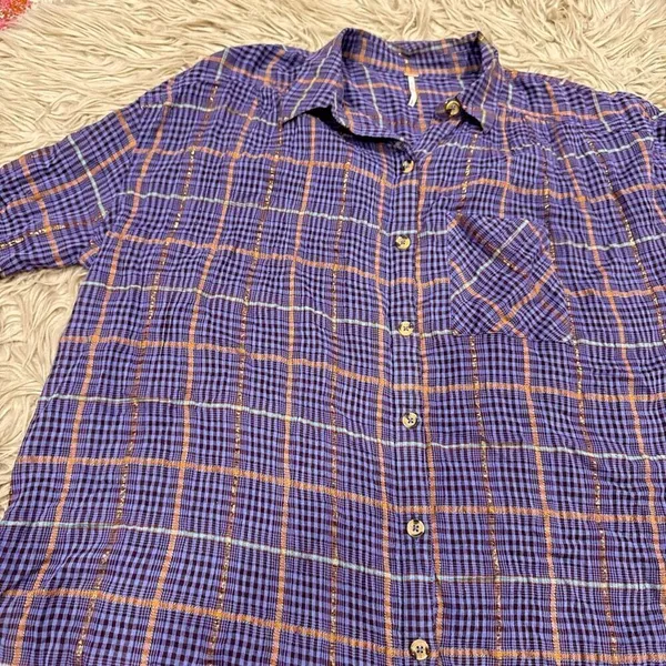 Free People Womens Break My Stride Button Up Shirt size small - Image 3