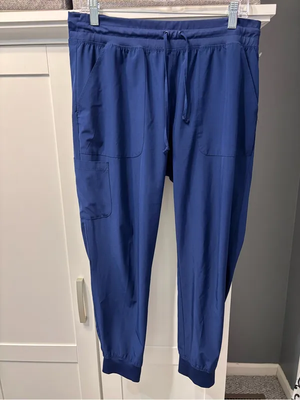 Maevn Matrix Impulse 8520 Navy Women’s Yoga Waist Jogger Scrubs EUC Size L - Image 12