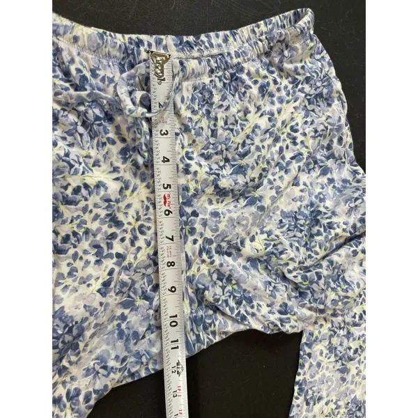 Lauren Ralph Lauren Women’s Blue Floral 2 Piece Pajama Set Button Top Pants S - Image 14