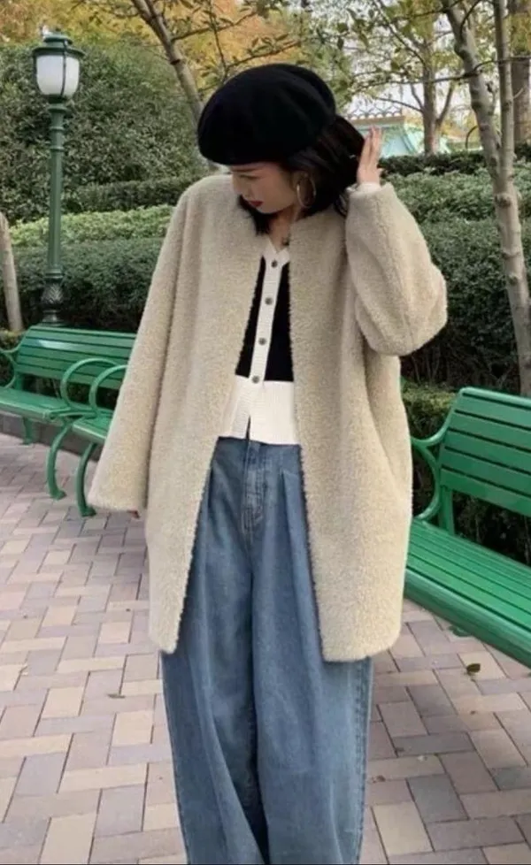 Wool Coat Size M - Image 3