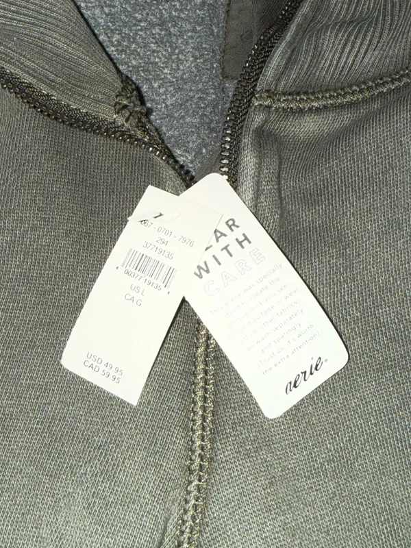 Aerie Joggers Grey/ Green NWT - Image 3