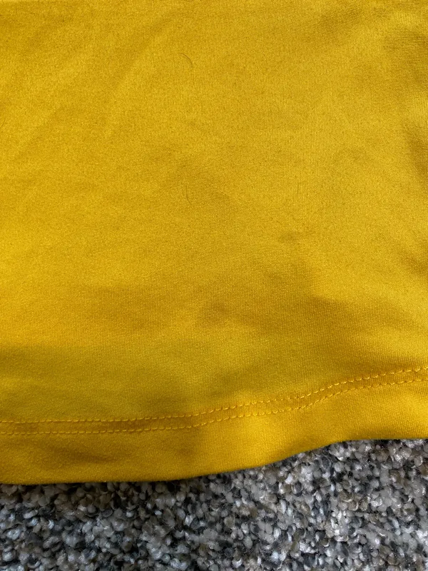 Rue 21 Yellow & Navy Blue Striped Cropped Tank Top - Image 3