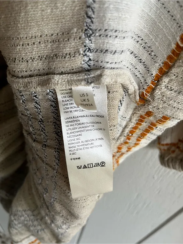 Free People Cosy Striped Mini Dress Co Size S - Image 8