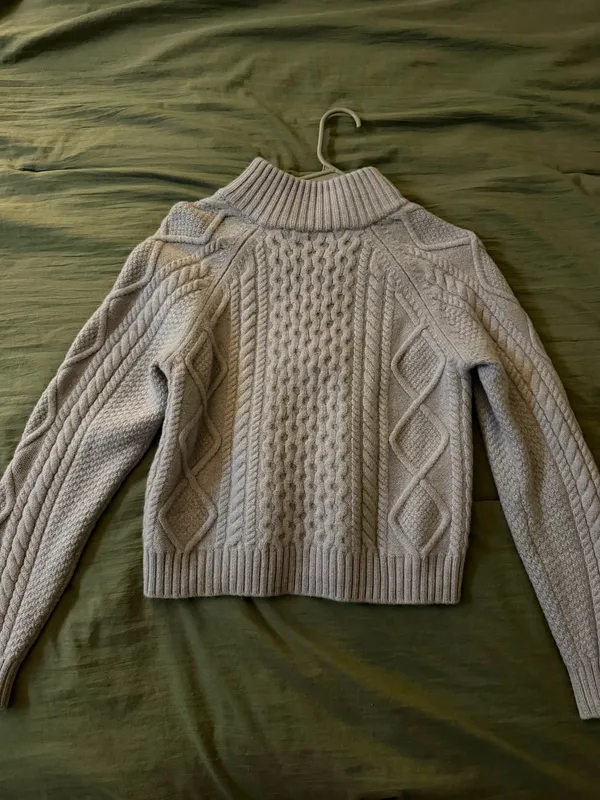Aritzia Merino Wool Sweater 1/4 zip - Image 3