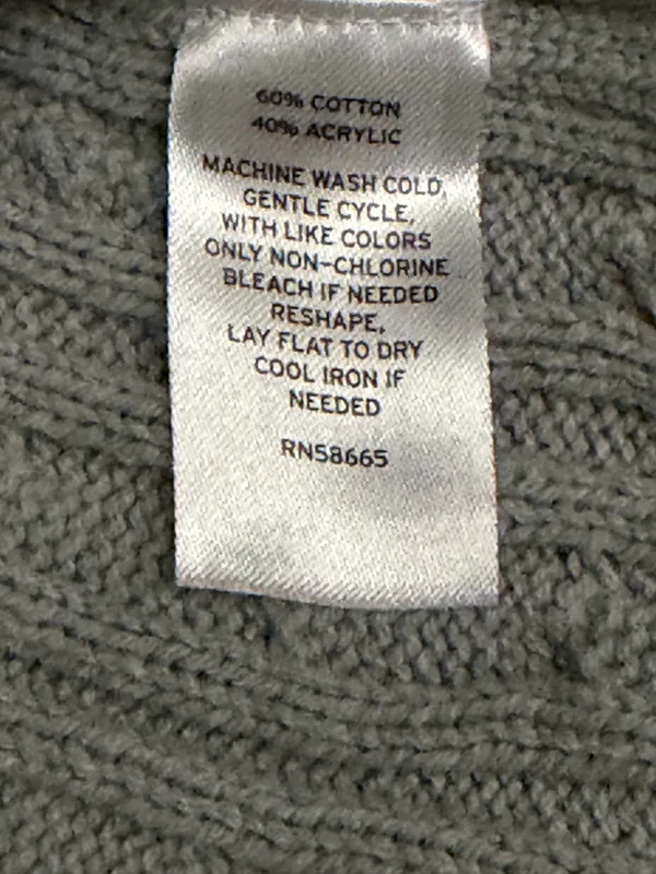 BP. Button Front Cotton Blend Grey Cardigan Size XSmall - Image 4