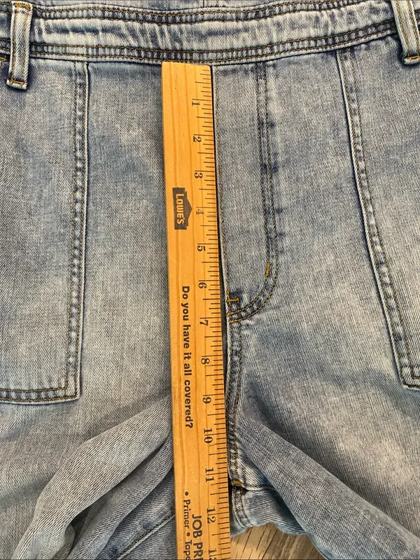 Aerie Cargo Denim Utility Overalls Dungarees Blue Size XL - Image 3