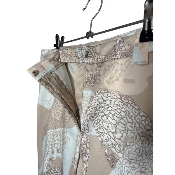 MARC‎ CAIN Leopard Print Satin Cropped Trousers Pants N5 Size 12 - Image 6