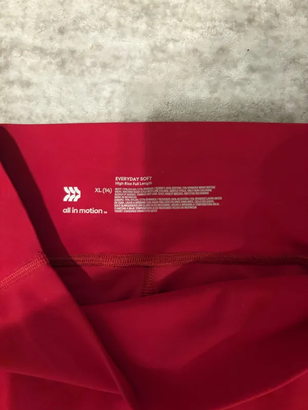 All In Motion Red leggings - Image 5