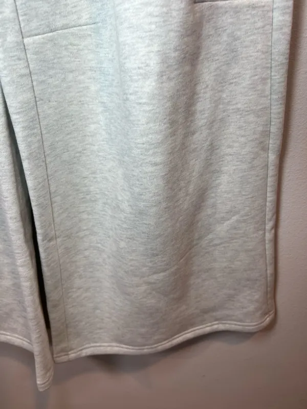 Edikted Kori Oversized Wide-Leg Sweatpants Gray Melange Pocket Fleece NEW Medium - Image 6