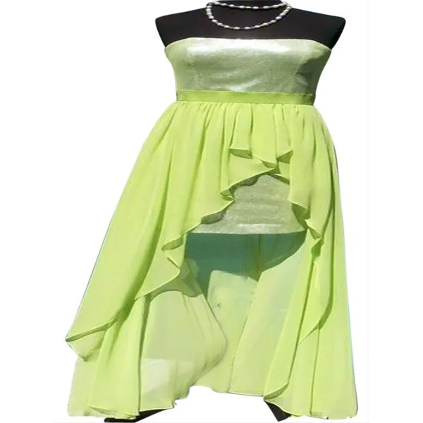 Cache Apple Green Sequin Encrusted Strapless Event New HiLow Dress Lined $218 NWT - Image 9