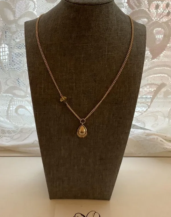 Handmade Sparkle gold earth tone pearl necklace - Image 3
