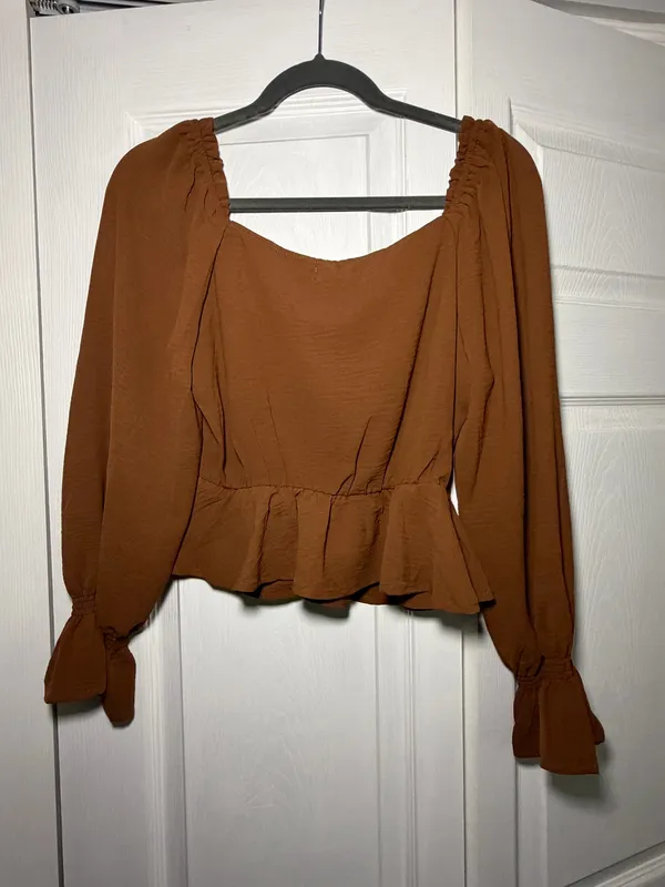 Altar'd State Ruffled Long Sleeve Top - Image 3