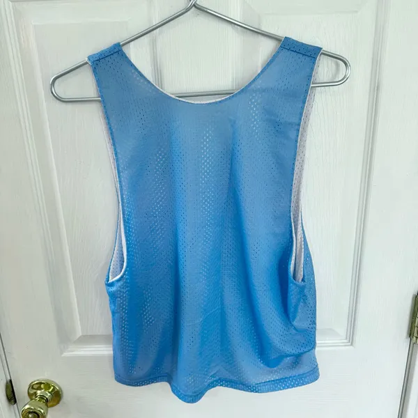 Vintage NEW PENN STATE College Sport Blue Mesh Jersey Tank Top - MEDIUM - Image 5