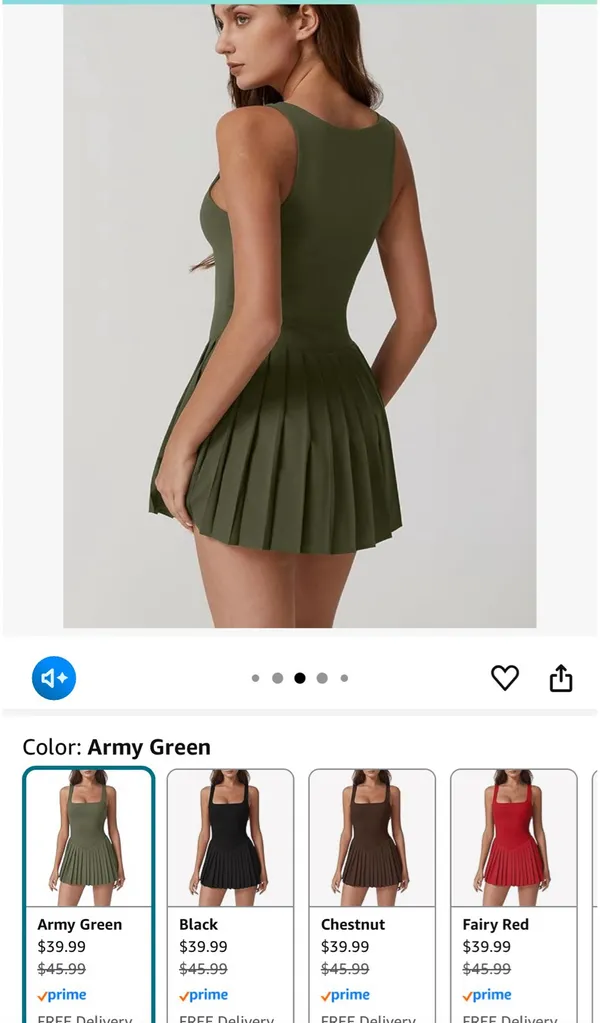 Athletic dress Green Size L - Image 2
