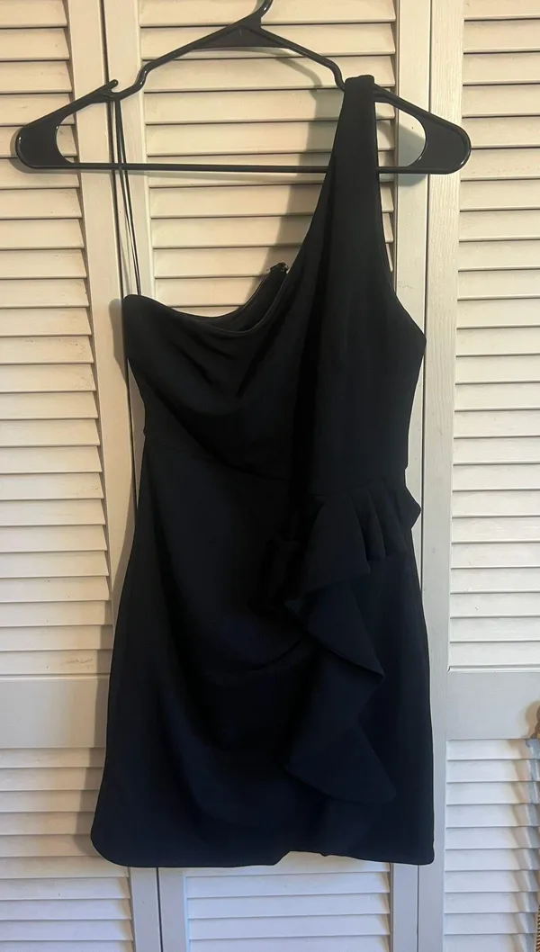 Hello Molly Black Mini Dress - Image 2