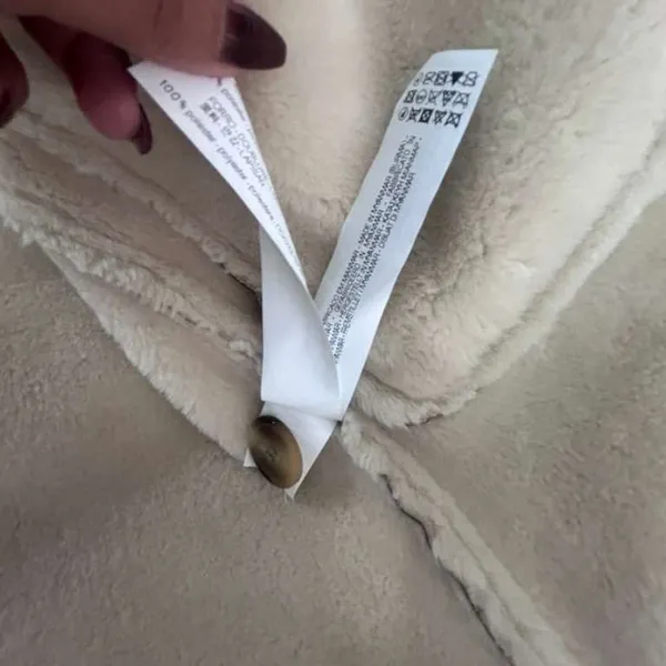 TRF Outerwear women’s size XS Faux Suede Sherpa Coat – Camel Brown(C11)✨ - Image 4