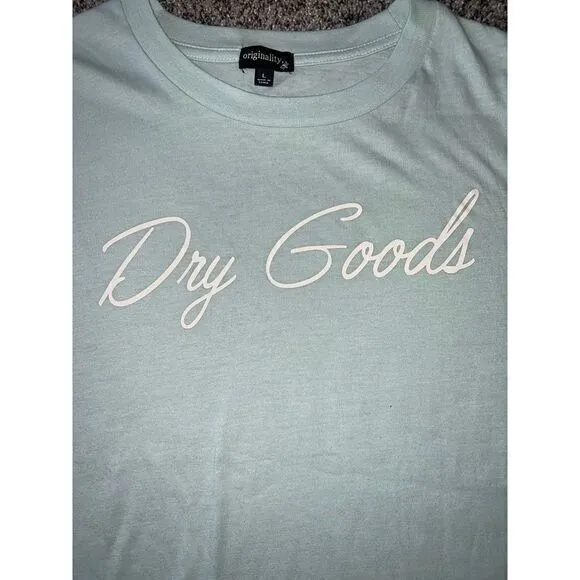 Orginality Dry Goods light green t shirt size‎ large - Image 2