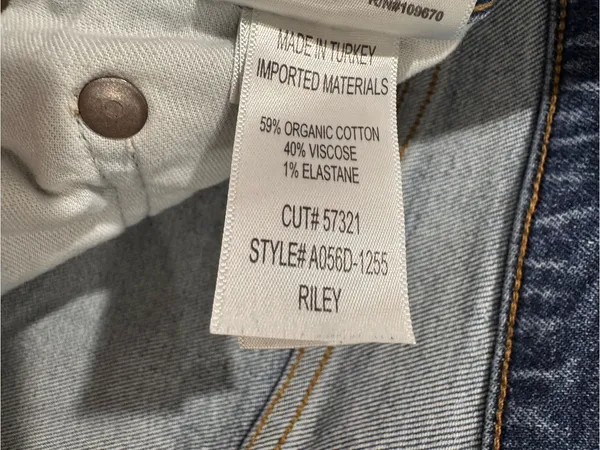 Agolde Size 29 Riley High Rise Straight Crop (Weightless Stretch) Medium Wash - Image 5