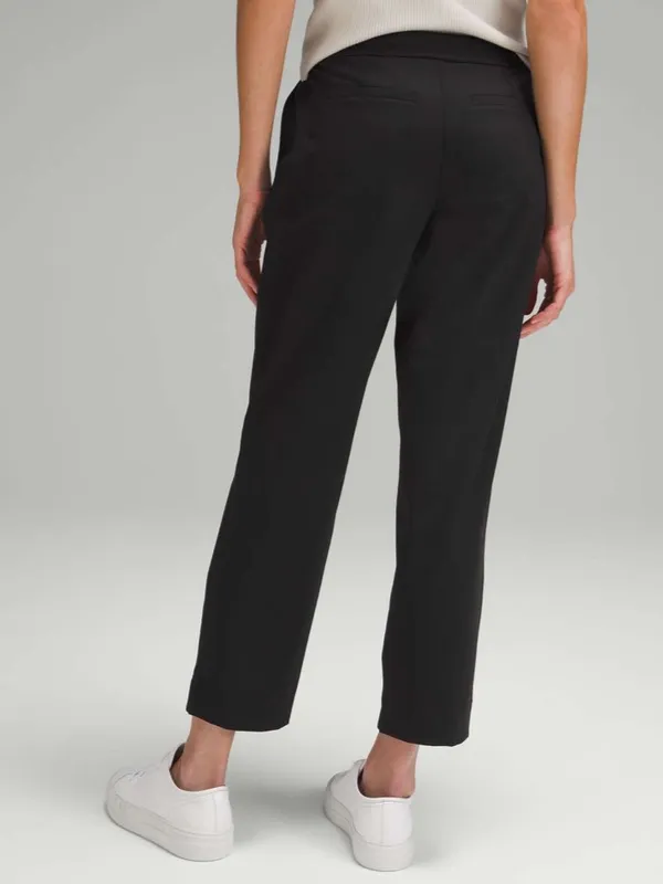 Lululemon Tapered-Leg Mid-Rise Pant 7/8 Length Luxstreme Size Medium Black - Image 2