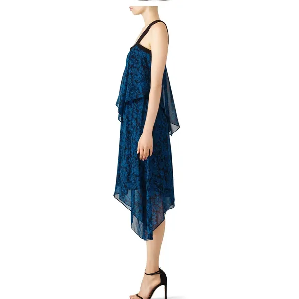 Derek Lam 10 Crosby Cami Midi Silk Dress‎ Size 6 - Image 3