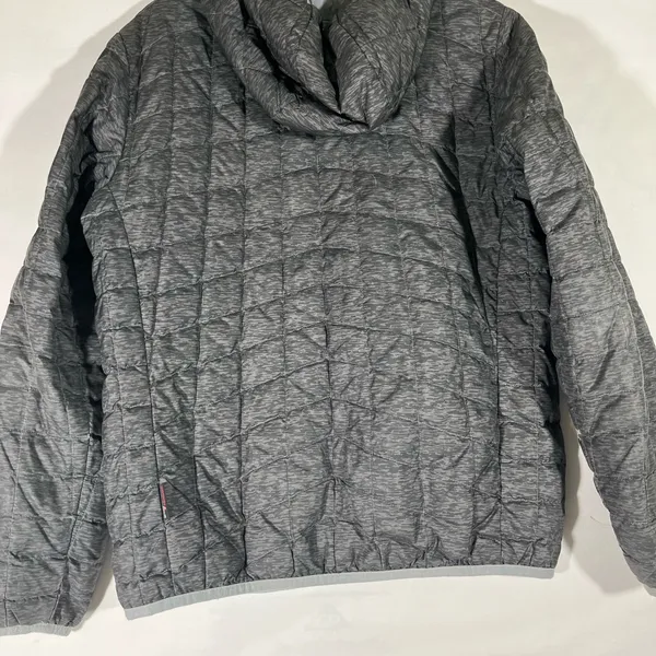 The North Face Reversible Primaloft Quilted Jacket Sz S‎ Gray W/Orange Accents - Image 2