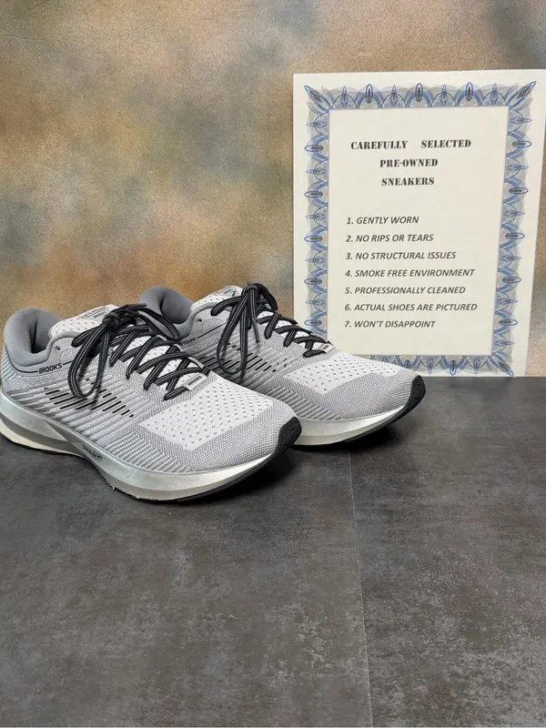 Brooks Levitate Women's Gray/Silver Running Shoes 1202581B131 Size 9B - Image 2