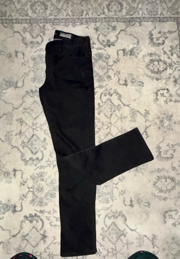 Aerosmith Aeropostale Y2K Jeans Women’s 29 Slim Straight Black Denim 29x32 EUC - Image 6