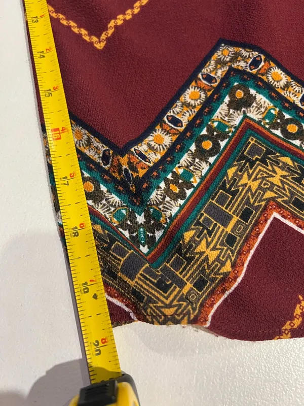 Wrangler multicolor chevron jumpsuit geometric, Aztec-culotte-style size large - Image 5