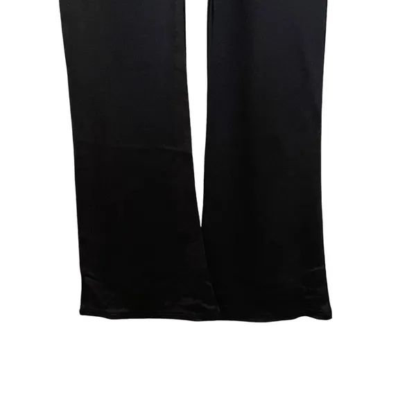 Edikted Soph Buckle Flare Pants Black Size Medium - Image 3