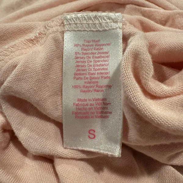 Oscar De La Renta Pajama Set Pink Label Boho Spring Summer Floral Pink Small - Image 5