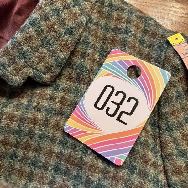 Vintage‎ 80's Wool Women's Green Plaid Jacket Preppy - Image 10