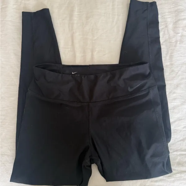 Nike Dri-FIT Black Leggings Size Large Athletic Training Pants - Image 2