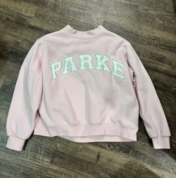 PARKE fleece mockneck sweatshirt in sprinkle - L/XL - Image 3