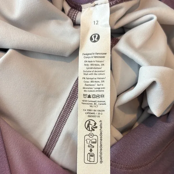 Lululemon Align High-Rise Pant 28” Aurora Haze Purple Multi Women's Size 12 NWT! - Image 4