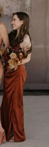 Lulus Satin Maxi Dress - Image 5