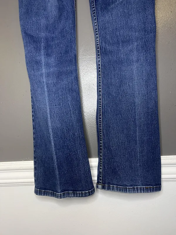 DKNY Jeans Bootcut Jeans Womens 2 Medium Wash Blue Stretch Denim Regular Fit - Image 8