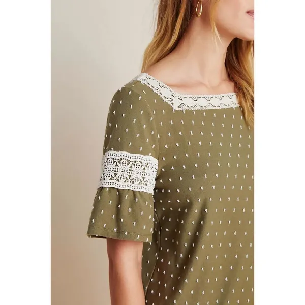 Maeve Venezia Textured Lace Top‎ Sz XS - Image 4