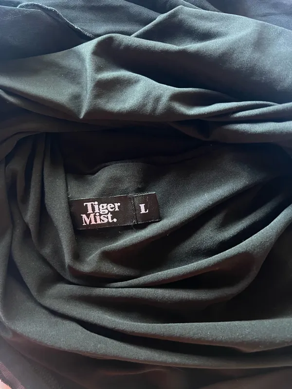 Black strapless tiger mist dress - Image 3