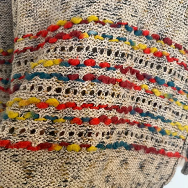 Pieces by Kensie Women's Multicolor Knit Sweater Cardigan Large - Image 7