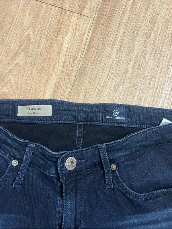 Ag Adriano Goldschmied Dark Indigo Skinny Jeans - Image 3