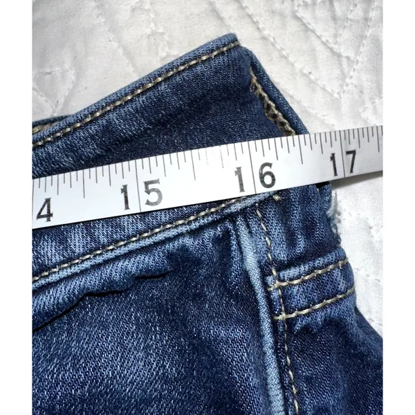 BKE Buckle Jeans Womens 31x31 Blue Victoria Mid-Rise Skinny Ankle Whiskered Jean - Image 8