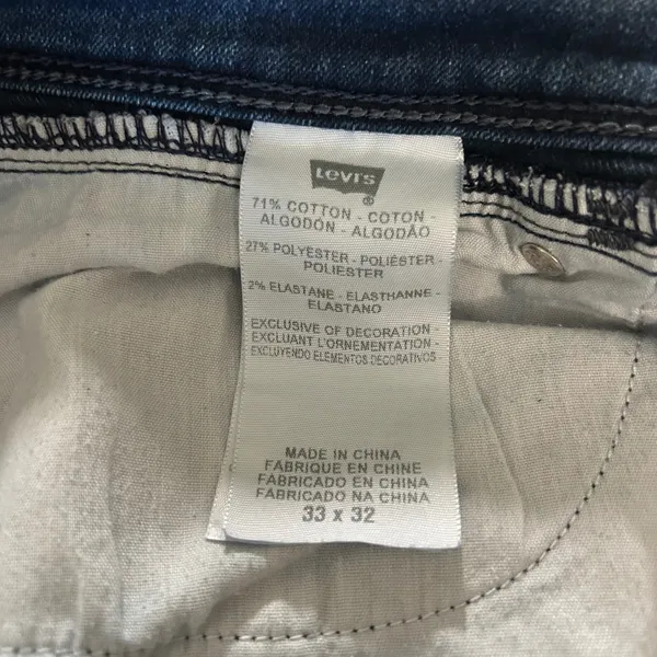 Levis Demi Curve Classic Rise Skinny Jeans Dark Wash‎ Blue Metallic Detail 16/33 - Image 9